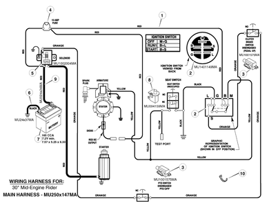 Part Location Diagram of MU327349MA Briggs and Stratton Key, Ignition